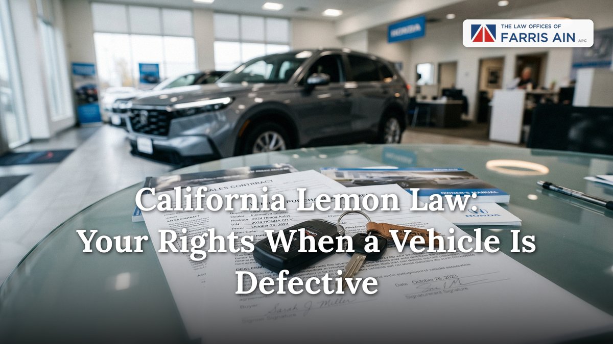 California Lemon Law: Your Rights When a Vehicle Is Defective